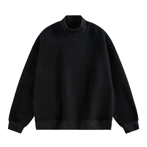 Fabricante de Sudaderas, Venta al por Mayor, Sudaderas Personalizadas Vintage de Mezcla de Algodón con Cuello Alto para Hombre y Mujer - Product Image 2