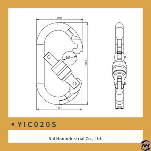 Mosquetón ovalado YIC020S - Product Image 3