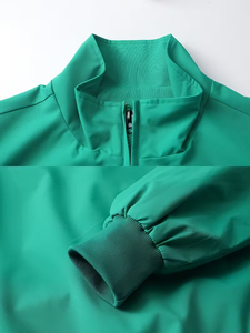 Veste de travail robuste pour homme, manteau d'extérieur à fermeture éclair intégrale avec grandes poches zippées, fermeture éclair intégrale, col montant, coupe ample - Product Image 5