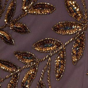 Robe de soirée élégante à paillettes perlées et à perles, épaule en forme de corps, robe de bal, robe de soirée longue - Product Image 1