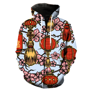 Style japonais Fortune cherchant chat Dragon hommes fermeture éclair à capuche drôle surdimensionné 2022 Offre Spéciale avec capuche vestes Cool impression 3D hauts - Product Image 6