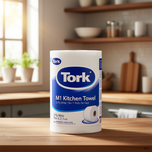Rouleau de papier essuie-tout Tork M1, 2 plis, blanc, 75 m x 21,5 cm, 11 rouleaux par paquet - Product Image 3