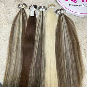 Top qualité kératine I-TIP mélange couleur naturel droit vierge cheveux 100% vietnamien cheveux bruts - Product Image 3