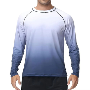 Rashguard respirant à séchage rapide pour homme, manches longues, logo frontal, pour MMA, BJJ, fitness, entraînement en salle de sport, vêtements de sport personnalisés, 100% polyester - Product Image 1