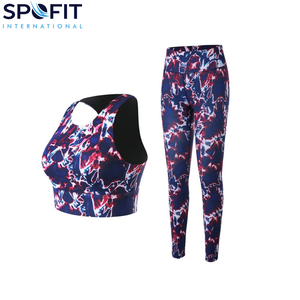 Ensemble de yoga sublimé léger pour femme à prix abordable – Tenue de sport 2 pièces respirante et à séchage rapide pour la gym et le fitness - Product Image 6