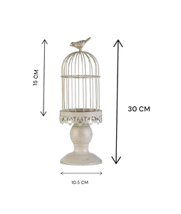 Hand Made <b>Set</b> <b>of</b> 2 Vintage Birdcage <b>Candle</b> Holders Rustic Metal Decorative Lanterns for Home Decor and Events - Product Image 6