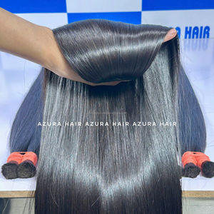 Cheveux naturels noirs ondulés à trame, couleur naturelle, 100% cheveux humains vierges vietnamiens, sans nœuds, sans perte, vente en gros - Product Image 6