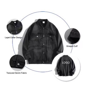 Nouveau modèle Veste en jean grande taille pour hommes Veste en jean décontractée à séchage rapide Service OME Veste en jean personnalisée - Product Image 5