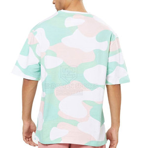 T-shirt décontracté pour homme, respirant, écologique, à séchage rapide, uni, à épaules tombantes, 100% coton, coupe ample - Product Image 2