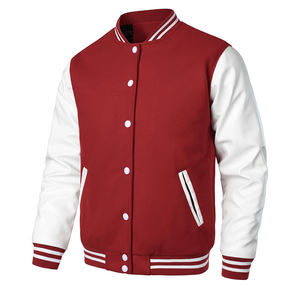 2025 nuevas chaquetas universitarias para hombres, transpirables, impermeables, 100% algodón, elegante diseño de calle, soporte frontal de servicio OEM personalizado - Product Image 3