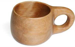 Tasse en bois faite à la main de Style nordique tasse en bois naturel Portable pour café thé et lait Design classique pour Camping cadeaux d'affaires - Product Image 4