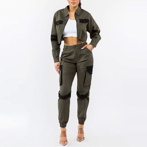 Service OEM Ensembles Denim pour Femmes Marque Privée Meilleur Design Tendance Haute Qualité Meilleure Fabrication Nouvelle Arrivée Ensembles Denim pour Femmes - Product Image 3