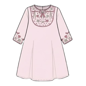 Abaya Ramadan pour bébés et tout-petits filles, tenue de soirée Eid, manches longues à paillettes, manches longues, longueur cheville, vêtements islamiques - Product Image 1