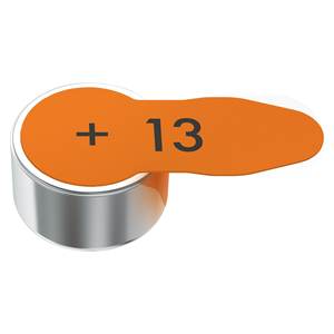 13 Audífonos de zinc-aire naranjas para el cuidado personal, 8 unidades, 24606 101 418, ventiladores portátiles y de uso continuo - Product Image 1