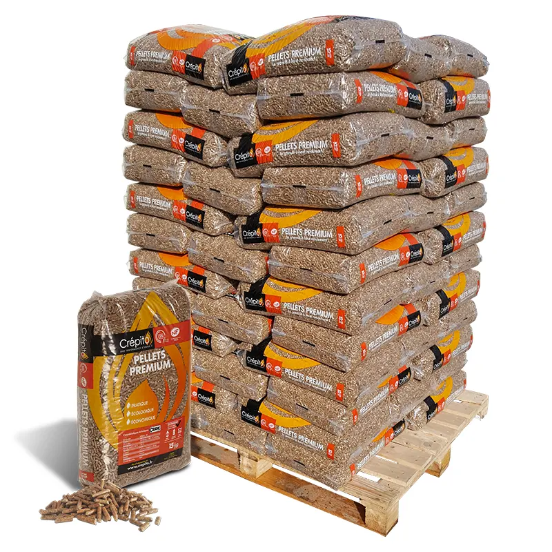 Express delivery Original Premium Wood Pellets EN Plus-A1 Wood Pellet 15kg bags Pellets Premium Pine