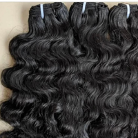 Meilleures ventes : Extensions de cheveux humains 100% naturels Remy cambodgiens MX Hair, ondulation naturelle, longueur 8-30 pouces, double trame cousue à la machine, toutes tailles