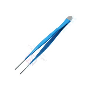 Pinzas Quirúrgicas Premium de Acero Inoxidable, Tipo TC, con Punta Recta Dentada, para Aplicación de Apósitos |   Material Quirúrgico Reutilizable de Alta Calidad - Product Image 2