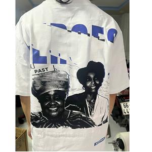 เสื้อยืดคอกลมคอกลมผ้าย้อมสีแขนสั้นผ้าไหมลำลองขนาด180กรัมพิมพ์ลายได้หลายขนาดจากเวียดนาม - Product Image 5