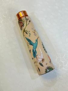 Pure Copper <b>Water</b> <b>Bottle</b> With Yoga Ayurveda Health Benefits Hammered Copper <b>Water</b> With Best Finishing and Quality From India - Product Image 2