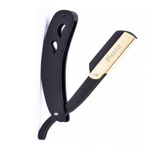 Couteau de rasage pliant en acier inoxydable, rasoir droit personnalisé en acier inoxydable avec votre propre marque - Product Image 4