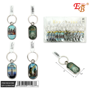 Portachiavi 300pc 25DZ/CS Premium portachiavi New York da 3" - Product Image 1