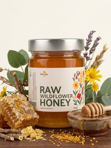 100% Pure Natural Raw Wildflower Honey Premium Liquid 454g Glass <b>Jar</b> Turkish Floral Bulk OEM Private Label Wholesale Candy & <b>Jam</b> - Product Image 3