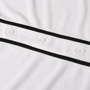 T-shirts à manches courtes pour hommes de haute qualité Logo personnalisé Maillots de baseball et softball Styles à deux boutons Léger et solide pour garçons - Product Image 5