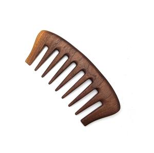 Peine de madera de bambú, cepillo antiestático duradero para salón y uso doméstico - Product Image 3