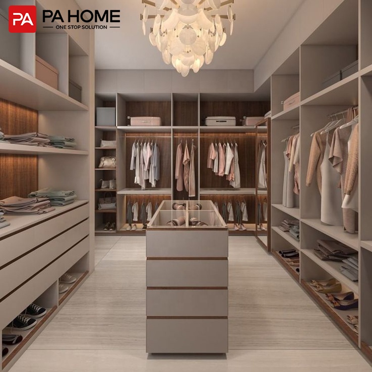 Modern Wardrobe Closet With Mirror & LED Light - 6 Drawers, Hanging Space & Shelves, Multi-Functional Armoire For Bedroom