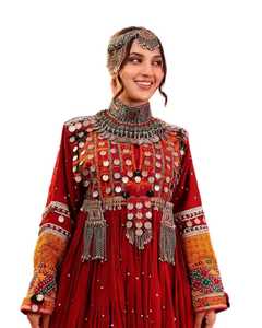 Dernières robes Kuchi afghanes traditionnelles afghanes faites à la main robe afghane traditionnelle pleine broderie vêtements variés - Product Image 5