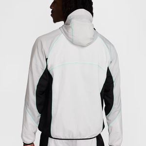 Chaqueta de fútbol con capucha de satén vintage unisex logotipo bordado personalizado cortavientos impermeable cierre de cremallera invierno ecológico - Product Image 2