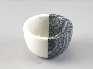 Bols de service en céramique avec couvercles, design minimaliste blanc moucheté, pour le stockage des aliments, idéal pour offrir, bol de service en marbre - Product Image 6