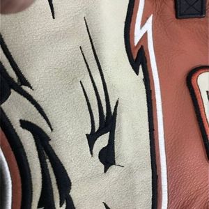 Blouson en cuir Harley Davidson Screaming Eagle orange - Product Image 4