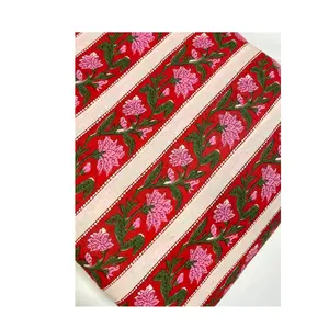 Nouveau fournisseur indien à la mode imprimé coton toile tissu prix de gros pour bébé garçon couverture et décoration intérieure - Product Image 1