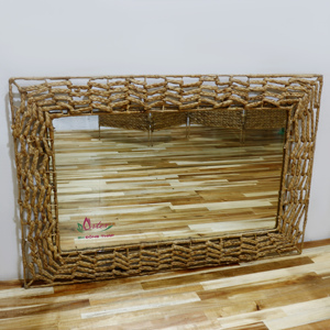 Artex Dong Thap Jacinthe d'eau tressée Panier de rangement fait à la main Vietnam Artisanat pour l'organisation de la maison - Product Image 3