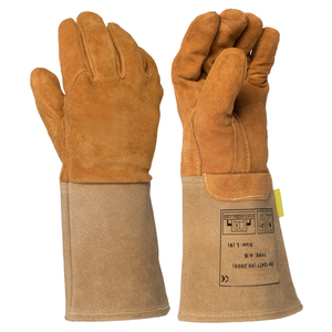 Vente en gros de gants de soudage en cuir de vachette à double paume Gants de protection des mains en cuir de construction à usage quotidien - Product Image 6