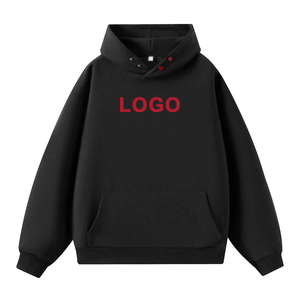 Sudadera con Capucha Gris para Hombre, Corte Regular, Algodón French Terry, Logotipo Estampado en la Parte Delantera, Ropa Casual de Otoño - Product Image 4