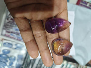 Impresionante piedra preciosa ametrina suave suelta 15X30mm forma de cojín IGI certificado Día DE LA MADRE joyería de moda regalo encontrar anillos - Product Image 2