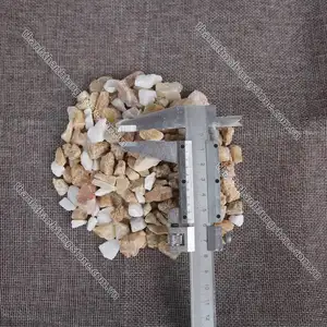 Galets de pierre naturelle dorés et neigeux pour chemin de jardin, aquarium, étang, décoration de salon en provenance du Vietnam - Product Image 1