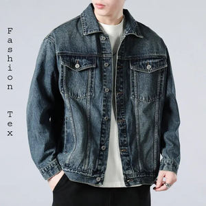 Vente en gros de vêtements de haute qualité pour hommes, veste en jean personnalisée, vestes d'hiver, veste en jean vintage délavée pour hommes - Product Image 1