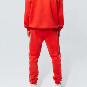 Survêtements d'hiver personnalisables de haute qualité pour hommes grandes tailles avec logo réfléchissant, 100 % coton, ensemble jogging - Product Image 6