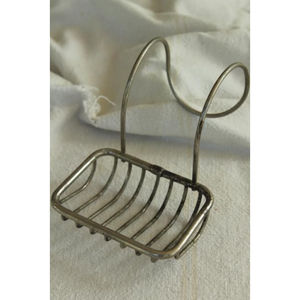 ที่วางสบู่เหล็กดัดลายลวด สีขาว เหมาะสำหรับโรงแรม วิลล่า และบ้าน ใช้ในห้องน้ำ - Product Image 4