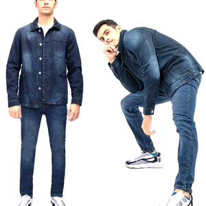 Vente en gros 2025 Nouvelle mode Jean décontracté en coton uni noir pour homme Veste en jean - Product Image 6