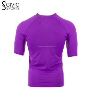 Durable Nylon Polyester MMA Rash Guard with Wicking Moisture & UV Protection for All Sports - Product Image 3