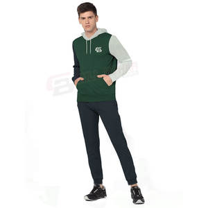 Haut de survêtement d'hiver pour hommes Tendance Nouveau design Vêtements de plein air décontractés avec logo brodé personnalisé Respirant à capuche pour adultes - Product Image 1