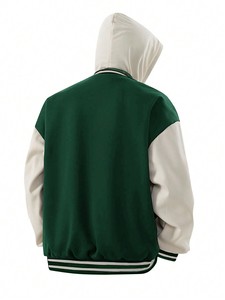 Veste de Baseball pour femme Style Couple décontracté coupe ample Bomber sportif à la mode pour le printemps et l'automne brodé et teint - Product Image 2