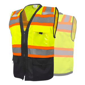 Chaleco de Seguridad de Alta Visibilidad con Múltiples Bolsillos, Reflectante y Colorido para Trabajo - Product Image 4