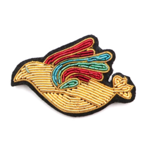 เข็มกลัดทองทำด้วยมือทำจากวัสดุทองแดงปักลายด้วยลวดแท่งเข็มปักด้วยมือสุดพิเศษ - Product Image 4