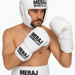 Set completo de boxeo: guantes, protector de cabeza, protector de caderas, equipo de protección para entrenamiento, sparring, gimnasio, kickboxing y fitness. - Product Image 6