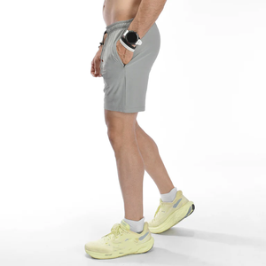 Shorts d'été en coton pour hommes, coupe ample, shorts décontractés pour hommes, taille à cordon, shorts de course respirants pour hommes - Product Image 4